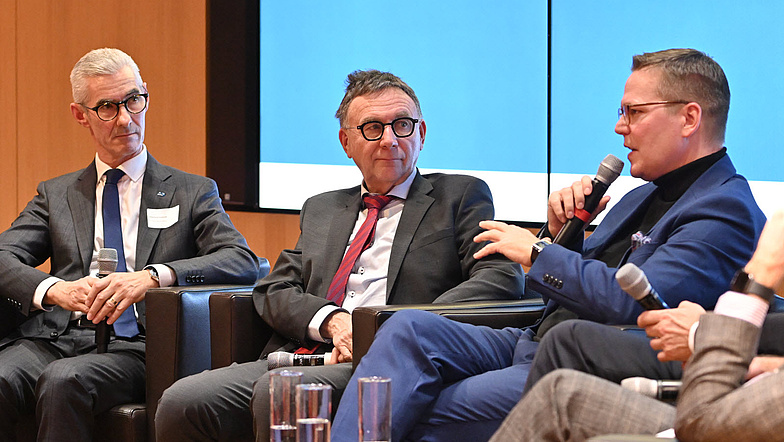 Eberhard Schmidt (Präsident, biha), Christian Müller (Präsident, ZVA), Tino Sorge MdB (Gesundheitspolitischer Sprecher, CDU/CSU-Bundestagsfraktion)