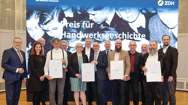 Verleihung des ersten Preises für Handwerksgeschichte