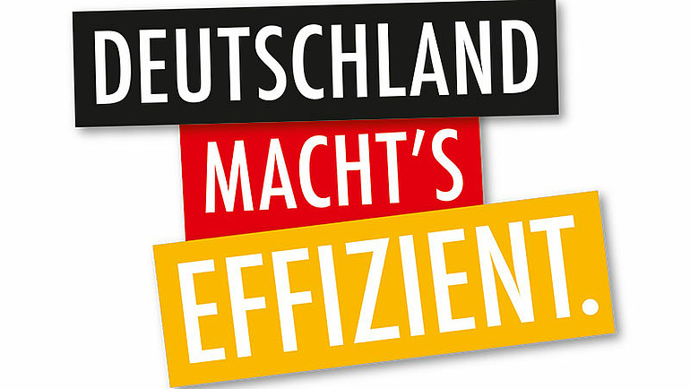 Logo der Initiative für Energieeffizienz "Deutschland macht's effizent".