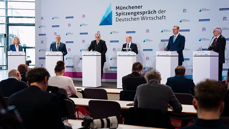 Pressekonferenz des Spitzengesprächs der deutschen Wirtschaft