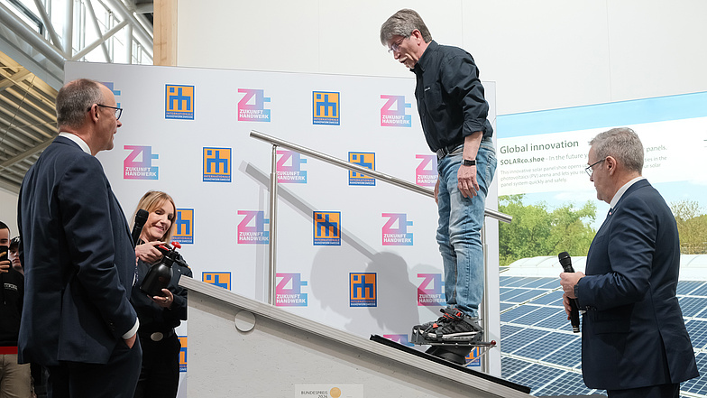 Münchener Spitzengespräch der Deutschen Wirtschaft 2026: Messerundgang des Bundeskanzlers