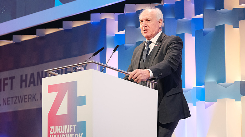 Eröffnung der ZUKUNFT HANDWERK und IHM 2026, Franz Xaver Peteranderl, Präsident der Handwerkskammer für München und Oberbayern