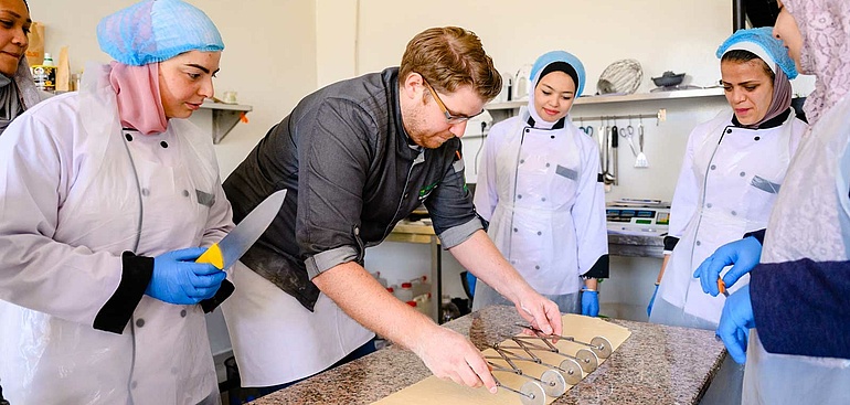 Auszubildende und Ausbilder Bäckereihandwerk, Jordanien