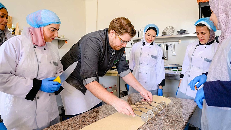 Auszubildende und Ausbilder Bäckereihandwerk, Jordanien