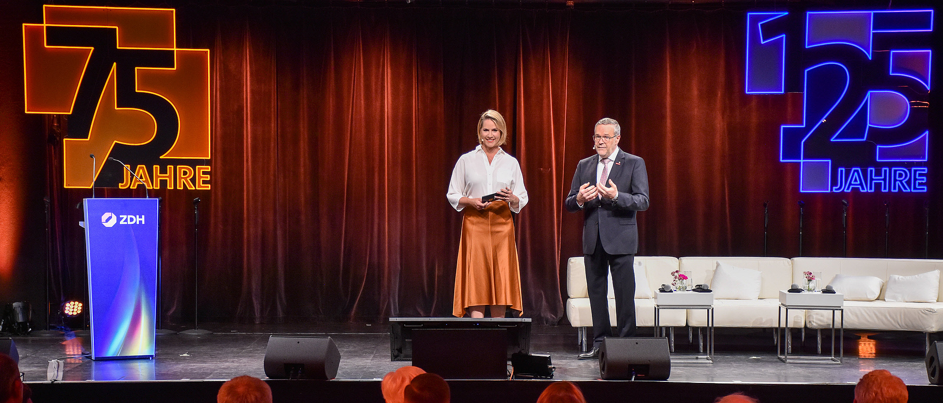 Festveranstaltung 75 Jahre ZDH, 125 Jahre Handwerkskammern Bühne
