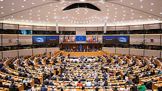 Plenarsaal EU-Parlament in Brüssel