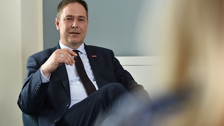  Geschäftsführer Karl-Sebastian Schulte im Gespräch im Haus des Deutschen Handwerks in Berlin 