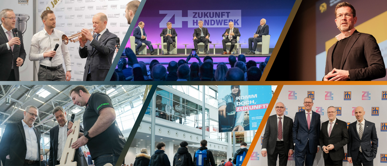 Collage Zukunft Handwerk, IHM 2025