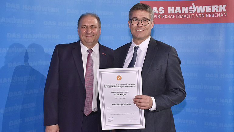 Klaus Finger erhält 2018 den Heribert-Späth-Preis