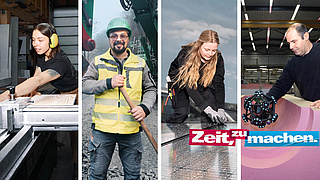 Fotocollage der neuen Staffel der Imagekampagne