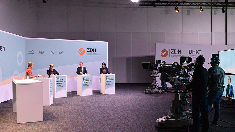 Diskussionsrunde auf dem ZDH-Form Nachhaltigkeit.