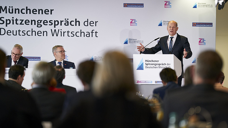 Spitzengespräch der Deutschen Wirtschaft mit dem Bundeskanzler Olaf Scholz